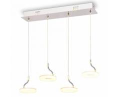 vidaXL Lampada a Sospensione a LED con 4 Luci Bianca Calda