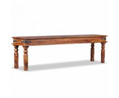 vidaXL Panca in Legno Massello di Sheesham 160x35x45 cm