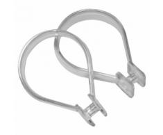 Sealskin Set 12 pz Anelli per tende da doccia trasparenti 251060200