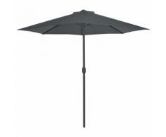 vidaXL Ombrellone Balcone Palo Alluminio Antracite 270x135 cm a Metà