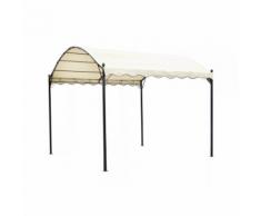 vidaXL Gazebo in Tessuto Bianco Crema