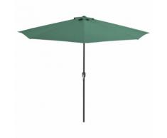 vidaXL Ombrellone da Balcone Palo in Alluminio Verde 300x150 cm a Metà
