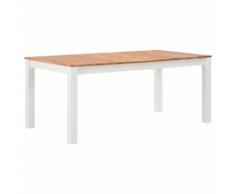 vidaXL Tavolo da Pranzo 180x90x74 cm in Legno Massello di Rovere