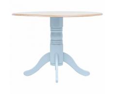 vidaXL Tavolo da Pranzo Grigio e Marrone 106 cm in Massello di Hevea