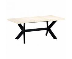 vidaXL Tavolo da Pranzo 180x90x75 cm in Legno Massello di Mango