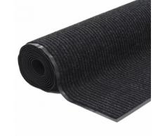 vidaXL Zerbino Lungo Antiscivolo con Base in Vinile 1,2x5 m Nero