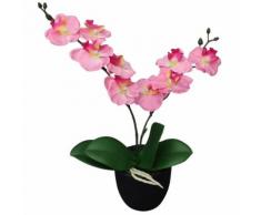 vidaXL Orchidea Artificiale con Vaso 30 cm Rosa