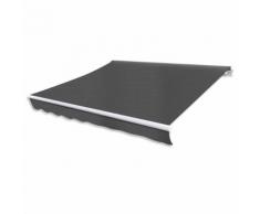 vidaXL Tenda da Sole Pieghevole Motorizzata 400 cm Antracite