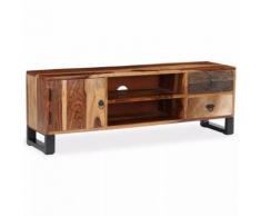 vidaXL Mobile Porta TV in Legno di Sheesham 120x30x40 cm