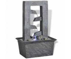 vidaXL Fontana da Interno con LED in Poliresina