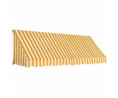 vidaXL Tenda da Sole per Bistrò 300x120 cm Arancione e Bianca