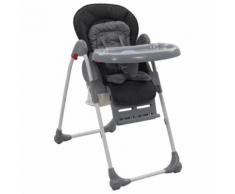 vidaXL Seggiolone Pappa per Bambini Grigio