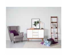 Beliani Credenza in legno color noce e bianco - PITTSBURGH