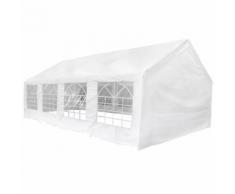 vidaXL Gazebo da Festa Bianco 8x4 m