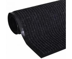vidaXL Zerbino Nero PVC 90 x 60 cm