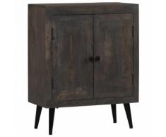 vidaXL Credenza in Legno Massello di Mango 60x30x76 cm