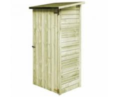 vidaXL Capanno Attrezzi da Giardino in Legno di Pino FSC 88x76x175 cm