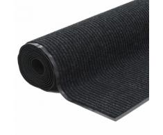 vidaXL Zerbino Lungo Antiscivolo con Base in Vinile 1,2x10 m Nero