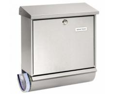 BURG-WÄCHTER Cassetta Posta Comfort-Set 39130 Ni Acciaio Inox Argento
