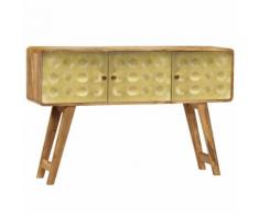 vidaXL Credenza in Legno Massello di Mango 120x30x80 cm