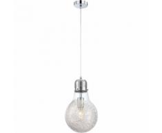 GLOBO Lampada a Sospensione LED FELIX Vetro Cromato 15039