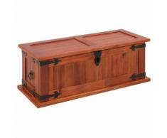 vidaXL Cassapanca 60x25x22 cm in Legno Massello di Acacia