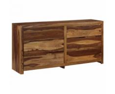 vidaXL Cassettiera in Legno Massello di Sheesham 160x40x80 cm