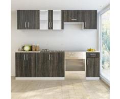vidaXL Armadi Cucina Set 7 pz Wenge