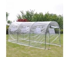 vidaXL Serra Esterna con Ampia Cabina Portatile per Piante da Giardino