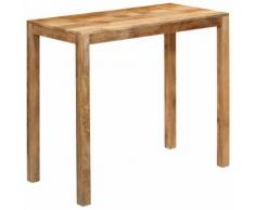 vidaXL Tavolo da Bar in Legno Massello di Mango 120x60x108 cm