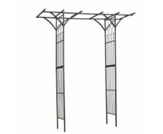Nature Arco da Giardino 114x66x232 cm in Acciaio Nero