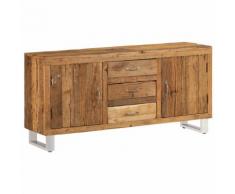 vidaXL Credenza in Legno Massello di Recupero 160x40x76 cm