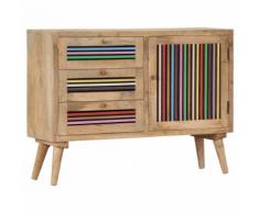 vidaXL Credenza 100x30x75 cm in Legno Massello di Mango