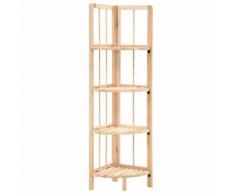 vidaXL Scaffale Angolare in Legno di Cedro 27x27x110 cm