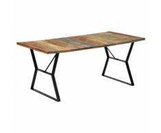 vidaXL Tavolo da Pranzo 180x90x76 cm in Legno Massello di Recupero