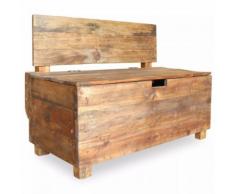 vidaXL Panca in Legno Massello di Recupero 86x40x60 cm