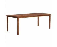 vidaXL Tavolo da Giardino 200x90x74 cm in Massello di Acacia