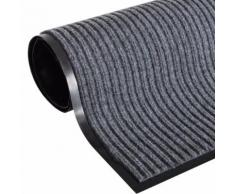 vidaXL Zerbino Grigio in PVC 90 x 150 cm