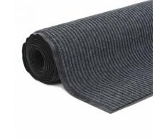 vidaXL Zerbino Lungo Antiscivolo con Base in Vinile 1,2x10 m Grigio