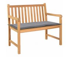 vidaXL Cuscino per Panca da Giardino Grigio 100x50x3 cm