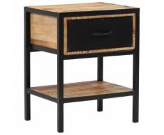 vidaXL Comodino in Legno Massello di Mango 40x30x50 cm