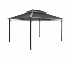 vidaXL Gazebo 295x395x265 cm Grigio