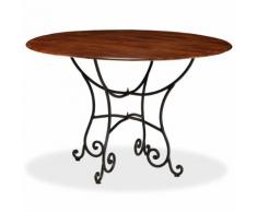 vidaXL Tavolo da Pranzo Legno Massello di Acacia e Sheesham 120x76 cm
