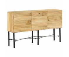 vidaXL Credenza in Legno Massello di Mango 118x30x70 cm