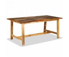 vidaXL Tavolo da Pranzo in Legno Massello di Recupero 180 cm