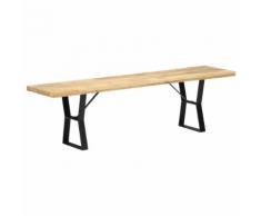 vidaXL Panca 160 cm in Legno Massello di Mango