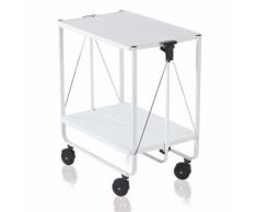 Leifheit Carrello da Cucina Pieghevole Bianco 74236