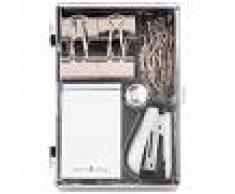 Maisons du Monde Kit accessori da ufficio in plastica