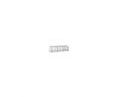 Outsunny Serra da Giardino per Piante con 3 Porte in Acciaio e PVC 300x100x80cm