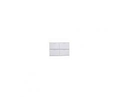 Homcom Scarpiera Salvaspazio Capacità 24 Paia in Legno, Bianco, 120x24x81cm